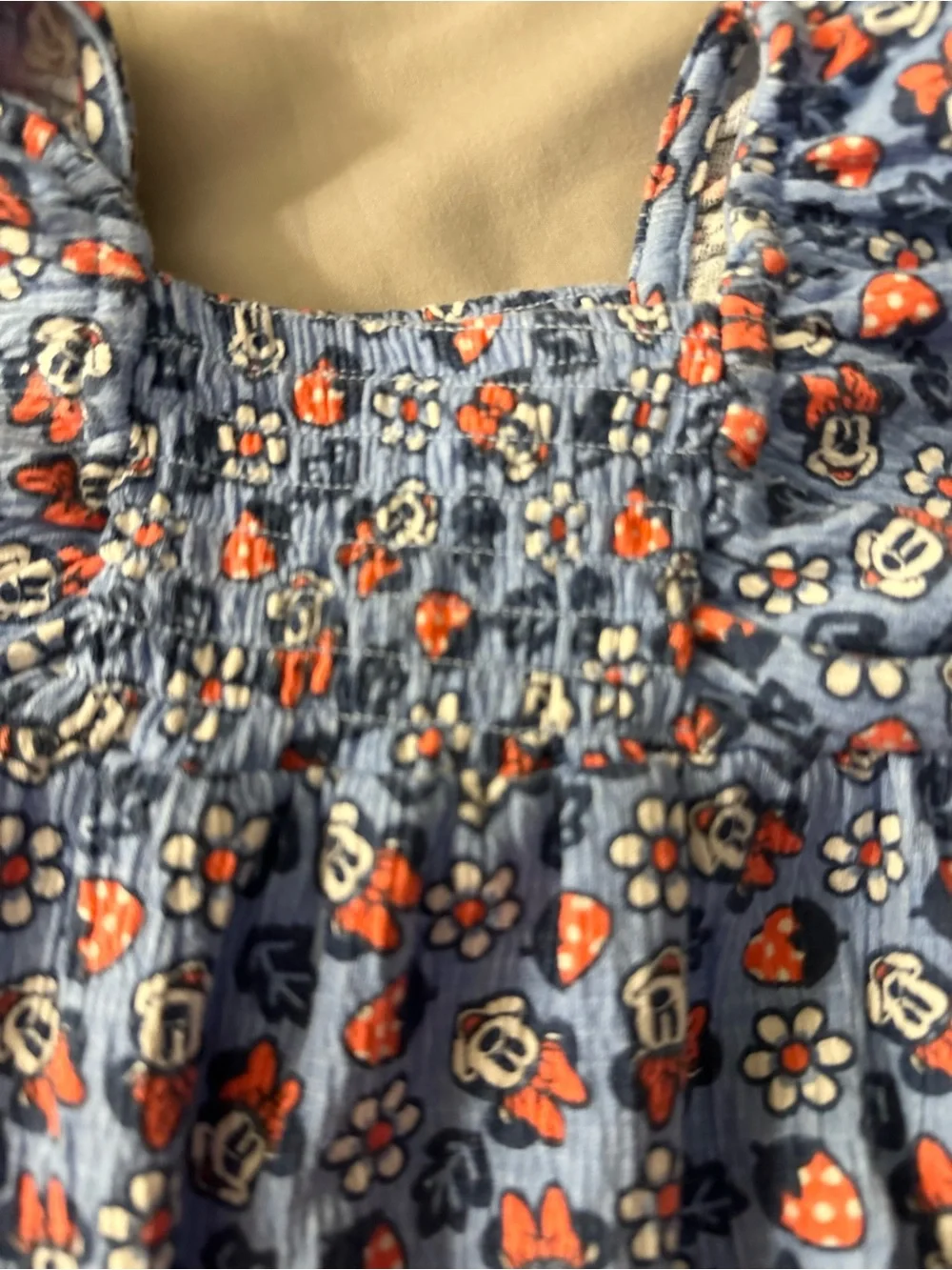 Disney Blue Floral Minnie One-Piece